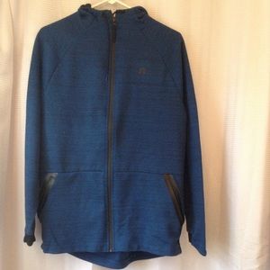 Russell blue & black hooded sweatshirt